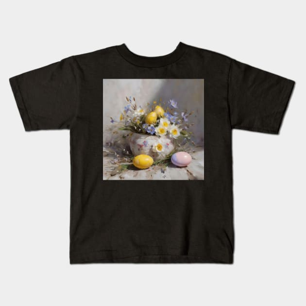 Easter Scene Study Kids T-Shirt by Oldetimemercan